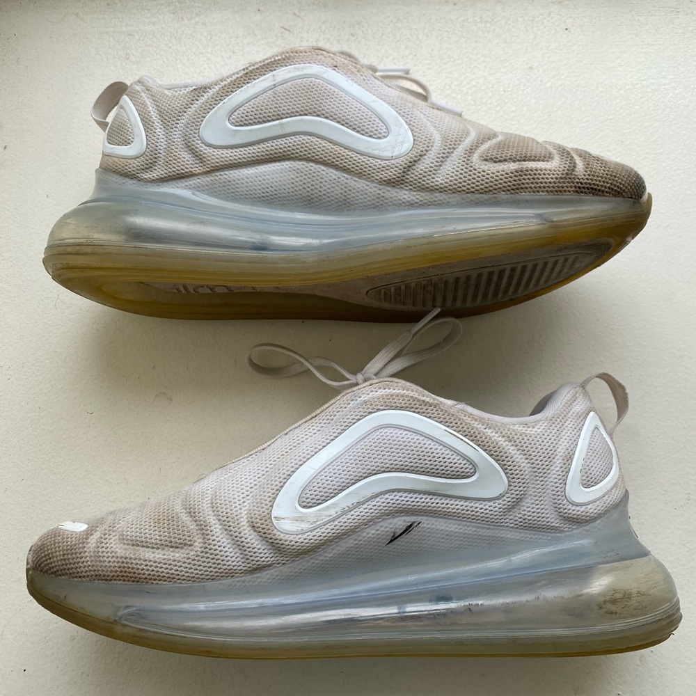 Nike White and Tan Sneakers